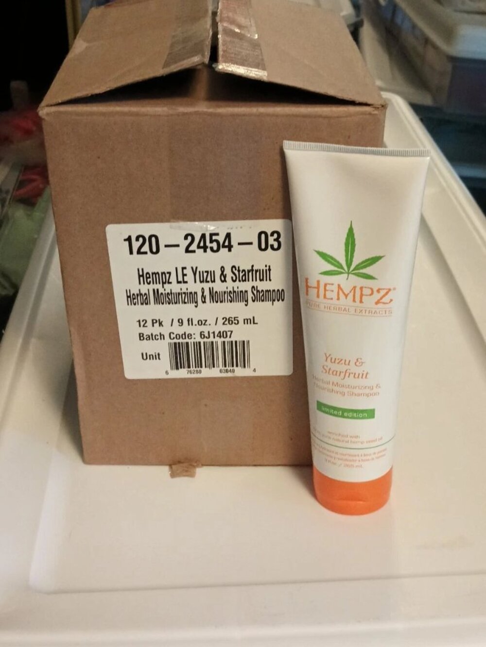 NEW 12pk Hempz Yuzu &Starfruit Herbal Moisturizing & Nourishing Shampoo 9 oz